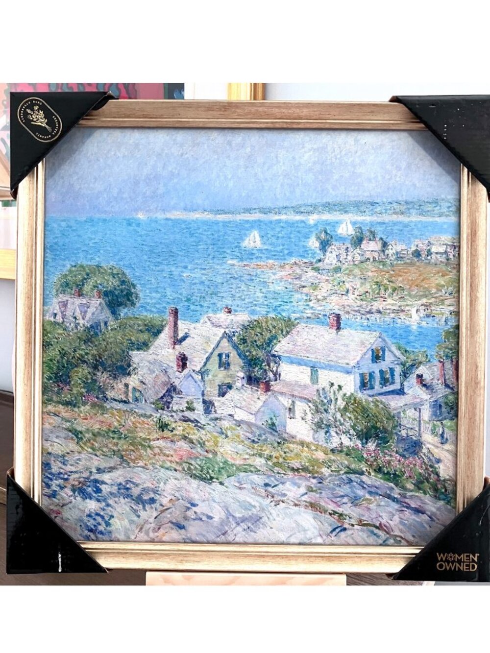 Sapna Shah Framed Art Print Painting Beach Water Landscape Picture
